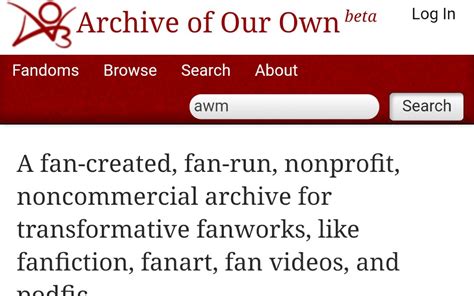 archiveofourown.org|Search Works .